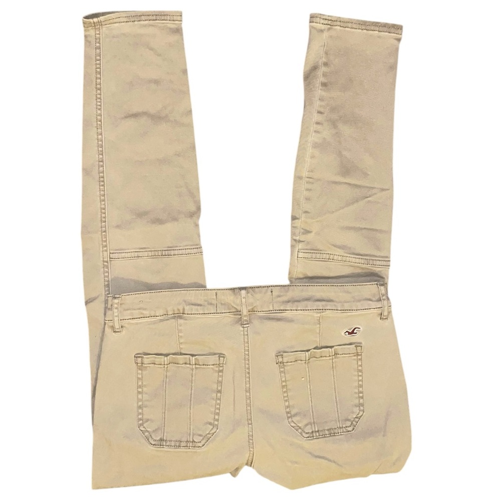 y2k hollister khaki slim straight low rise carpenter denim jeans